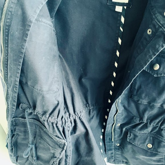 Gap Jacket Womens Distressed Blue Jean Full Zip Size XS - Picture 7 of 9